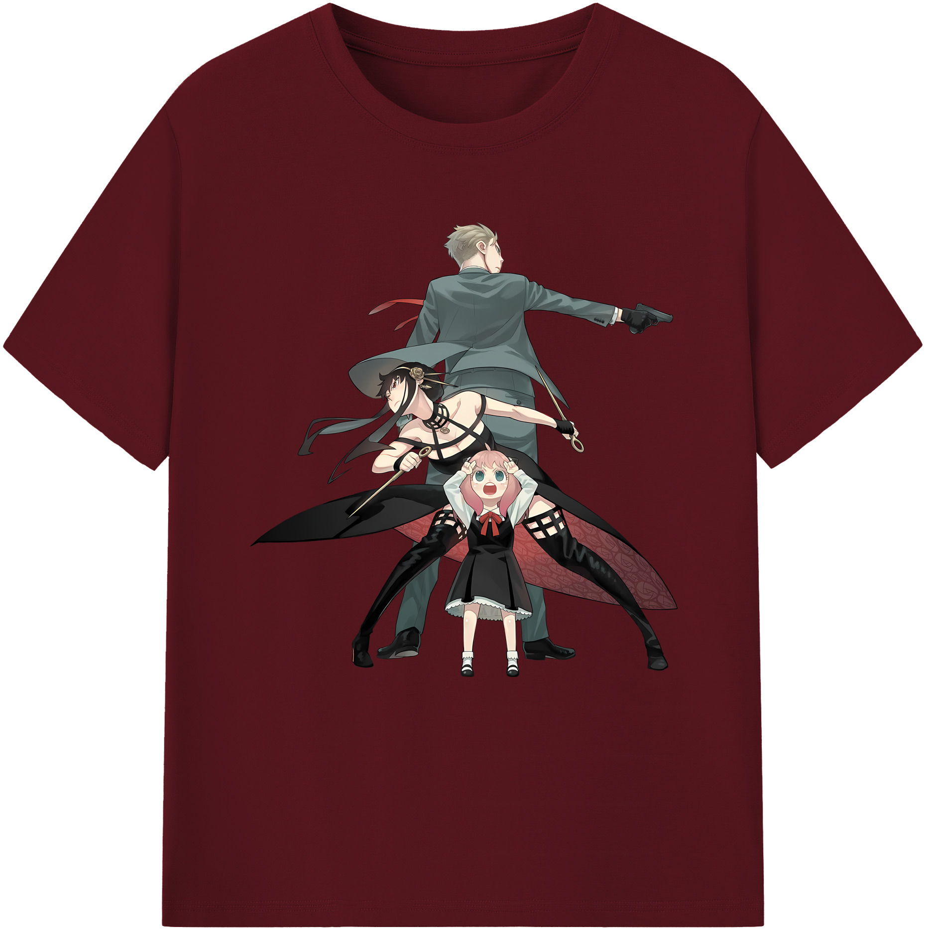 （画像用） SPY×FAMILY间谍家家酒 綿100％半袖Tシャツ（フロントプリント）
